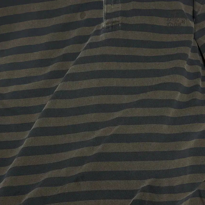[BUNJANG] Hatching Room VTG Stripe Polo Tee / 해칭룸 VTG Stripe Polo Tee 폴로티 Dyed Blue 색상