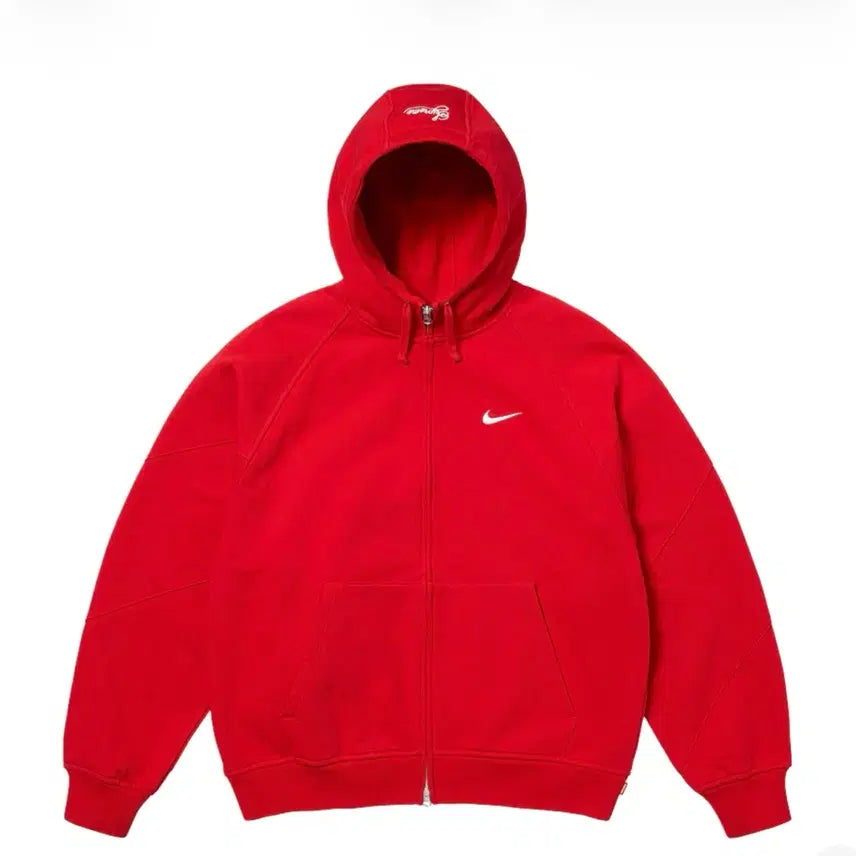 [SOLD OUT] [L] 슈프림 나이키 후드 집업 레드 25SS