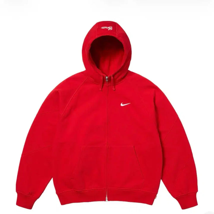 [SOLD OUT] [L] 슈프림 나이키 후드 집업 레드 25SS