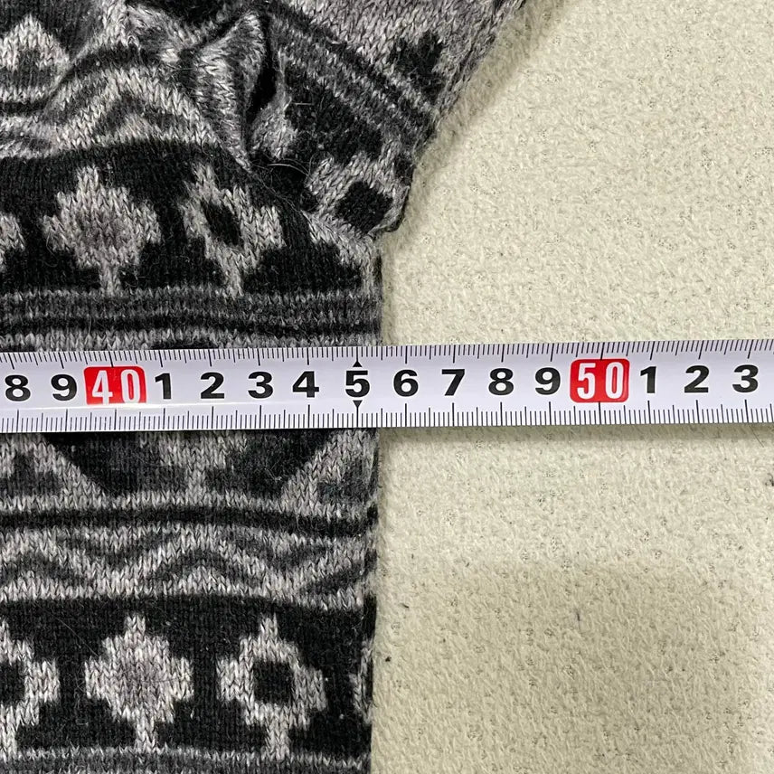 [BUNJANG] M Millet Navajo Pattern Fleece Zip-up Jacket / M 밀레 나바호 패턴 후리스 집업 0306-1