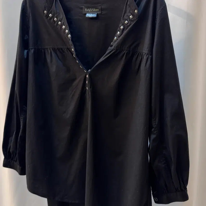[BUNJANG] Zadig &amp; Voltaire BOHEME Studded Blouse / 자딕앤볼테르(Zadig&amp;Voltaire) BOHEME 블라우스 A274
