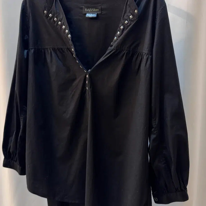 [BUNJANG] Zadig &amp; Voltaire BOHEME Studded Blouse / 자딕앤볼테르(Zadig&amp;Voltaire) BOHEME 블라우스 A274