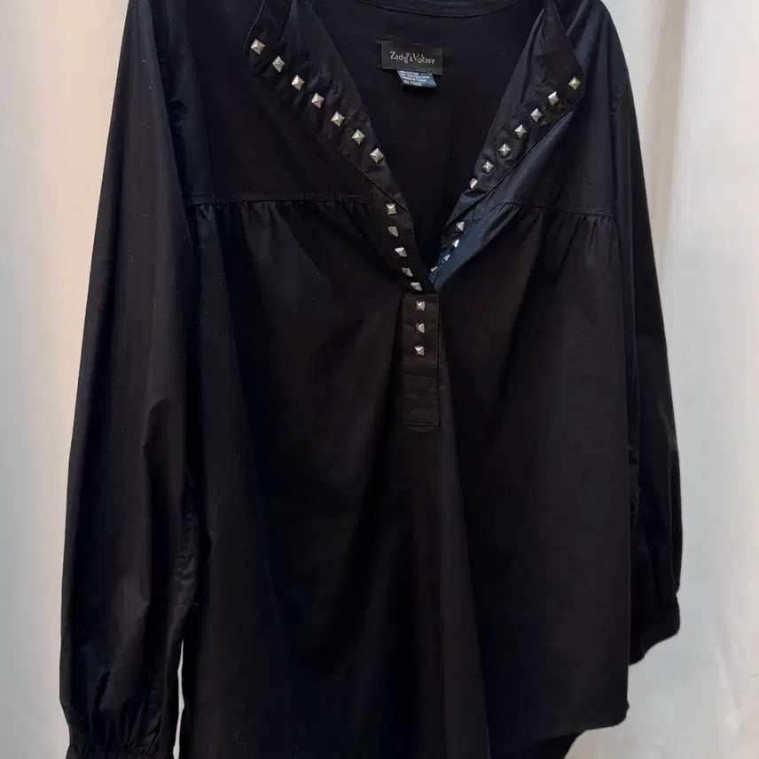 [BUNJANG] Zadig &amp; Voltaire BOHEME Studded Blouse / 자딕앤볼테르(Zadig&amp;Voltaire) BOHEME 블라우스 A274