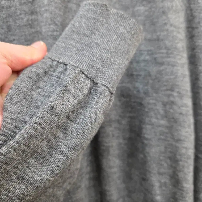[BUNJANG] Polo Ralph Lauren Button-Neck Knit XL Gray / 폴로 랄프로렌 버튼넥 니트 XL 그레이