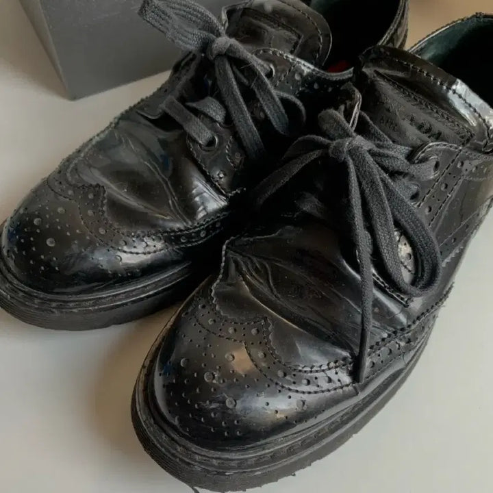 [BUNJANG] Prada Wingtip Brogue Derby Shoes / 프라다 윙팁 브로그 더비 슈즈