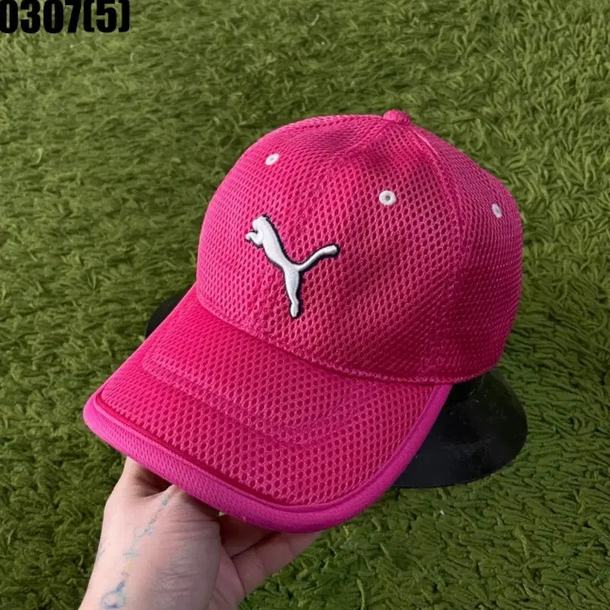 [SOLD OUT] 푸마 핑크 메쉬 볼캡 모자