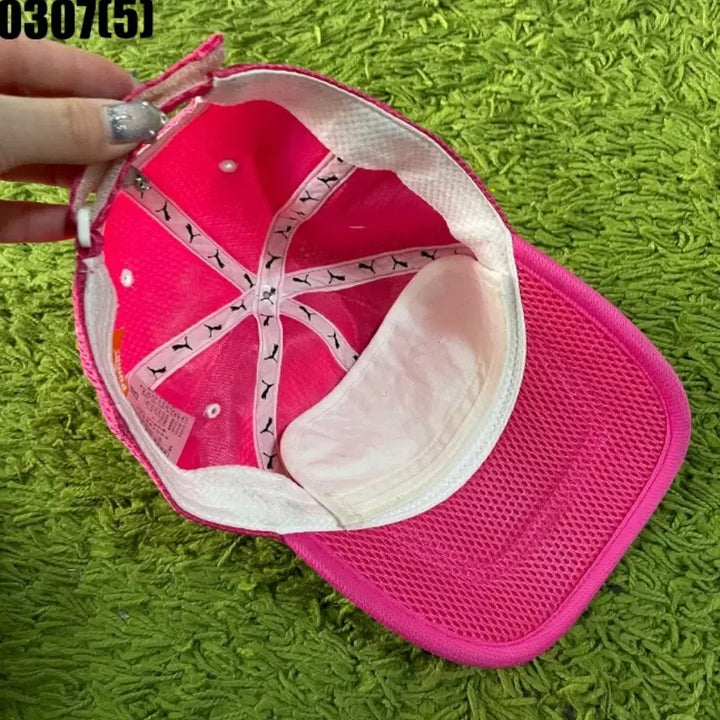 [SOLD OUT] 푸마 핑크 메쉬 볼캡 모자