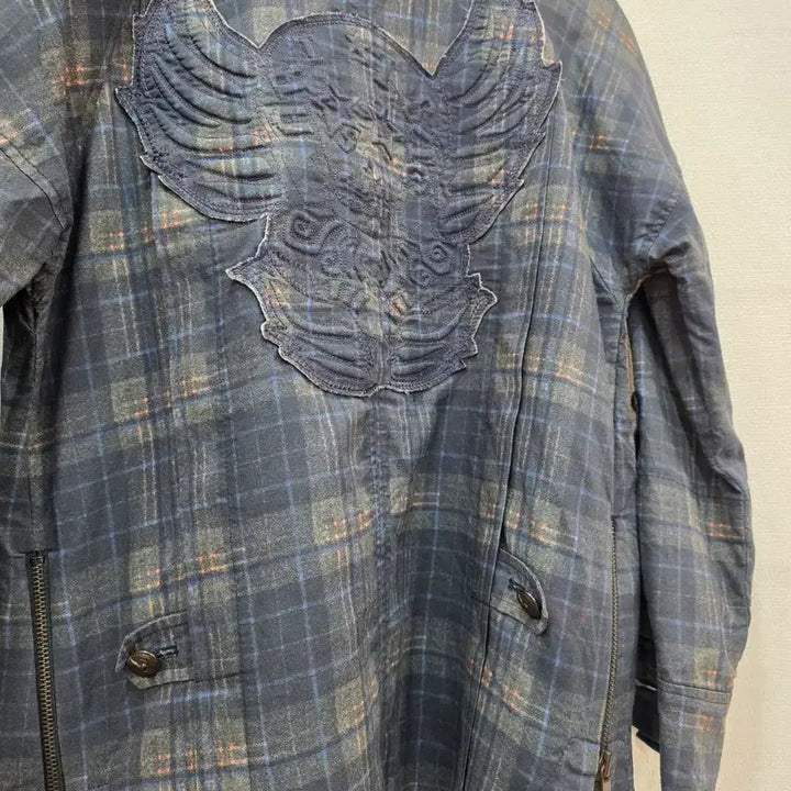 [BUNJANG] Check Pattern Field Jacket / 체크 패턴 야상 스타일 자켓