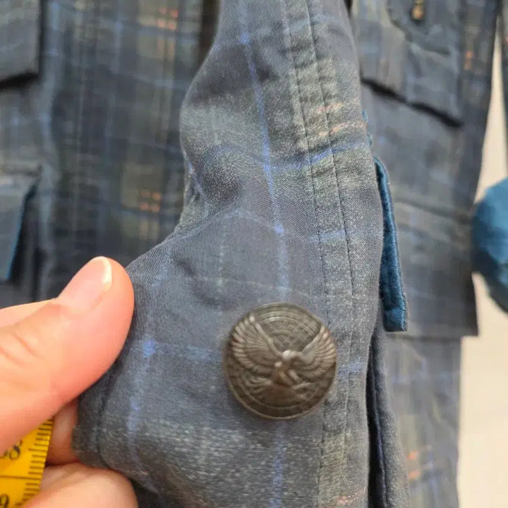 [BUNJANG] Check Pattern Field Jacket / 체크 패턴 야상 스타일 자켓