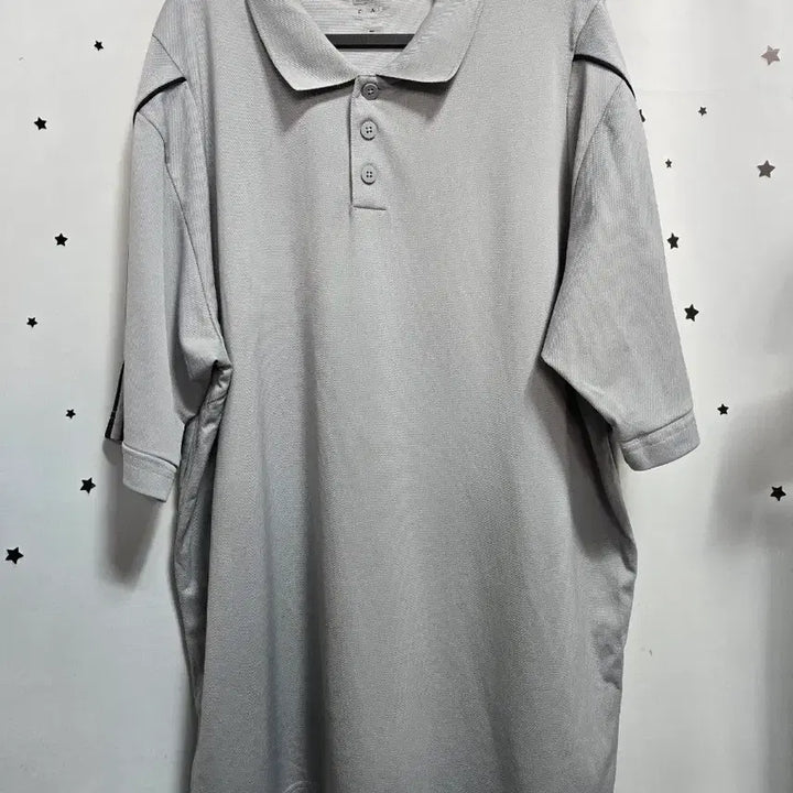 [BUNJANG] Adidas Gray Herringbone Polo Shirt XL / 아디다스 회색 반팔 카라티 XL