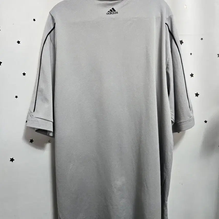 [BUNJANG] Adidas Gray Herringbone Polo Shirt XL / 아디다스 회색 반팔 카라티 XL