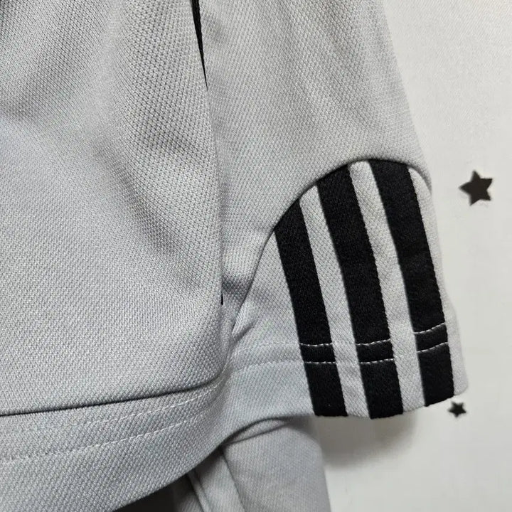 [BUNJANG] Adidas Gray Herringbone Polo Shirt XL / 아디다스 회색 반팔 카라티 XL