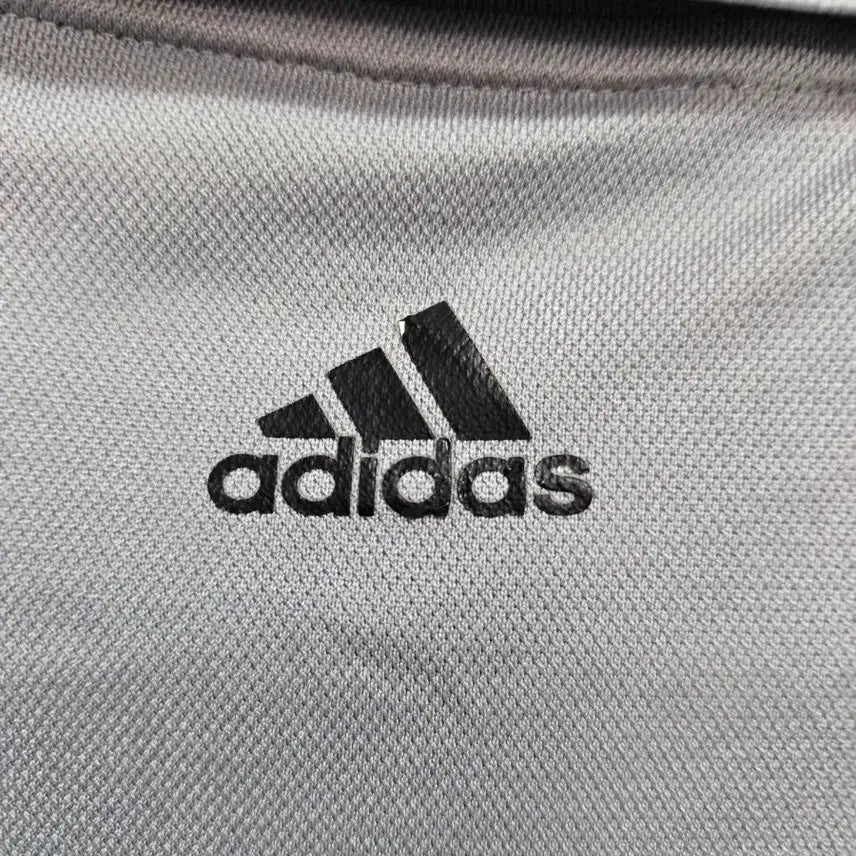 [BUNJANG] Adidas Gray Herringbone Polo Shirt XL / 아디다스 회색 반팔 카라티 XL