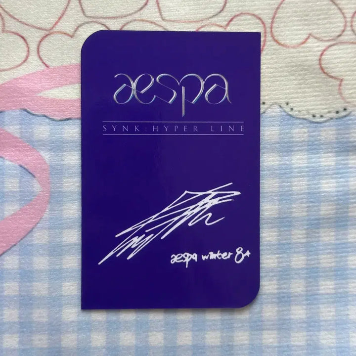 [BUNJANG] aespa Winter Liiv Next Photocard / 에스파 윈터   포카 Liiv Next