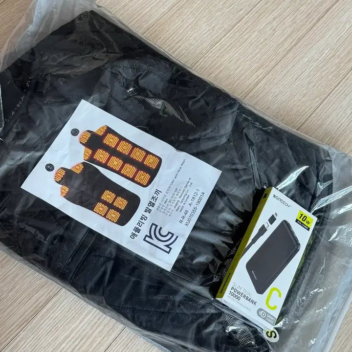 [BUNJANG] Apple Living Heated Vest Black S Size / 애플리빙 발열조끼 블랙 S사이즈 배터리포함