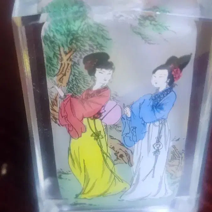 [BUNJANG] Chinese Biyonho Reverse Painting Vase / 중국비연호90년대 역화기법