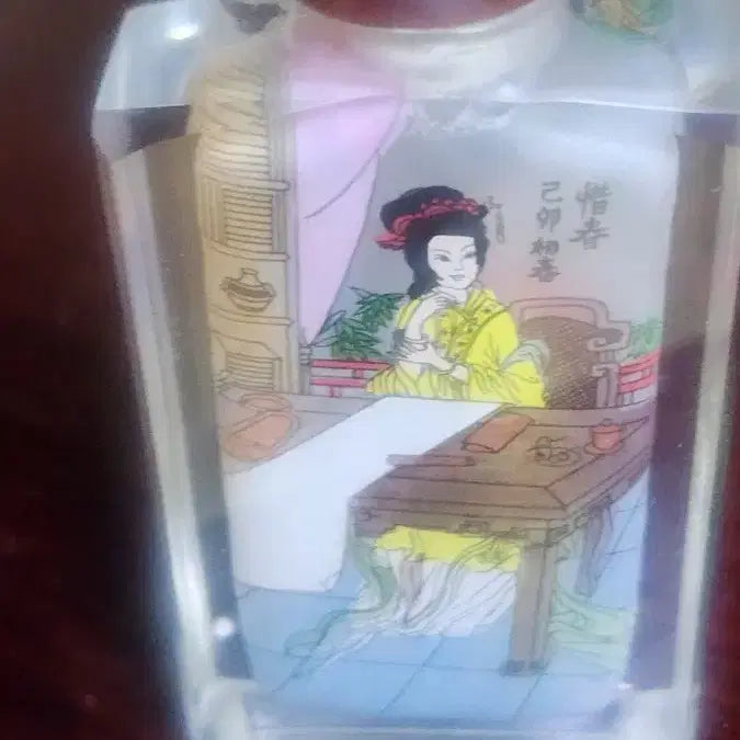 [BUNJANG] Chinese Biyonho Reverse Painting Vase / 중국비연호90년대 역화기법