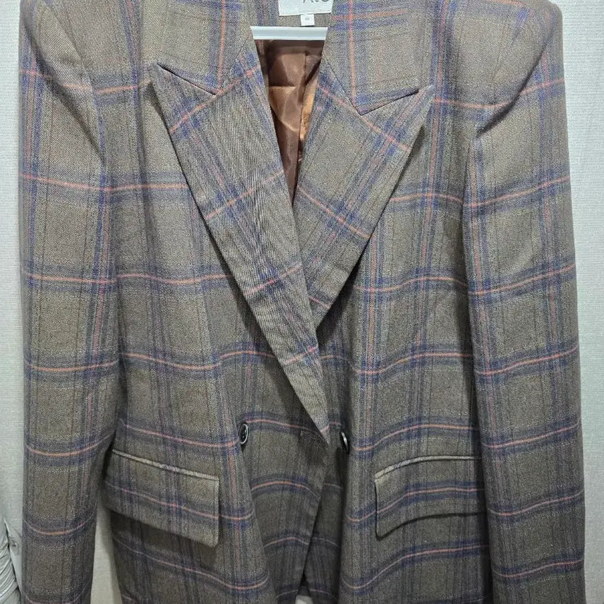 [BUNJANG] AtG Check Double Blazer Jacket / the AtG 체크 더블 자켓