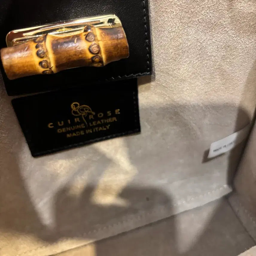 [BUNJANG] Cuir Rose Italy Bamboo Tote Bag / 쿠이르로세 이테리 뱀부 토트백