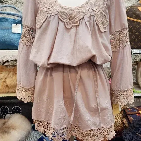 [BUNJANG] Q.SISI 100% Cotton Long Blouse (55-66) / Q.SISI 면100% 롱블라우스(55~66)