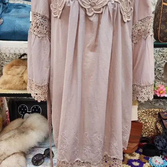 [BUNJANG] Q.SISI 100% Cotton Long Blouse (55-66) / Q.SISI 면100% 롱블라우스(55~66)