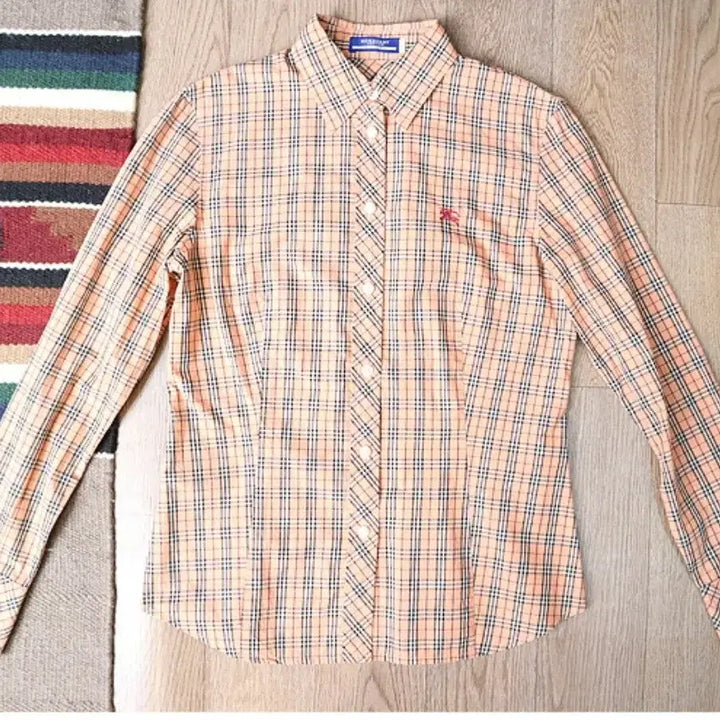[BUNJANG] Burberry Blue Label Pink Nova Check Shirt / BURBERRY 버버리 블루라벨 핑크&amp;노바체크 남방