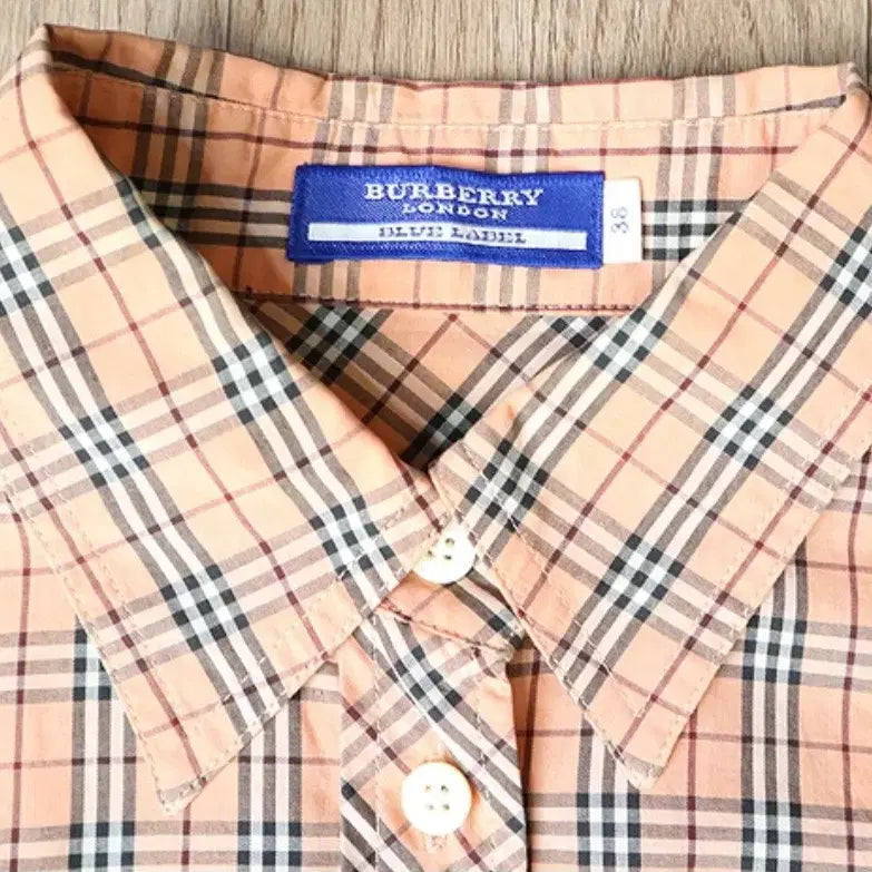 [BUNJANG] Burberry Blue Label Pink Nova Check Shirt / BURBERRY 버버리 블루라벨 핑크&amp;노바체크 남방