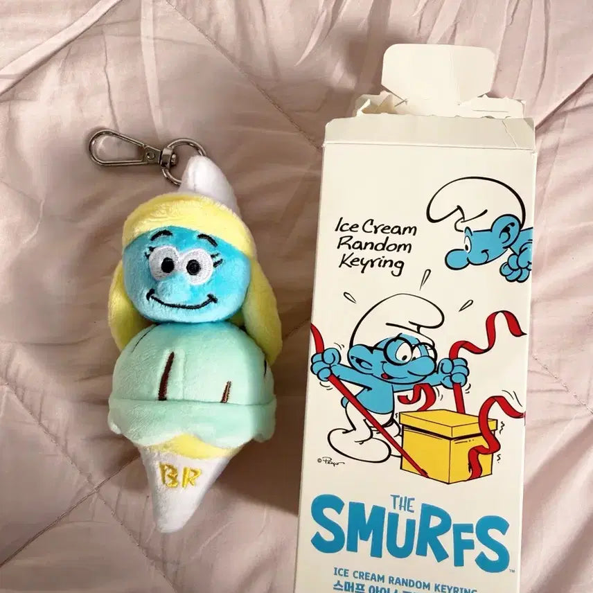 [BUNJANG] Baskin Robbins Smurf Ice Cream Keyring / 베스킨라빈스 스머프 아이스크림 키링