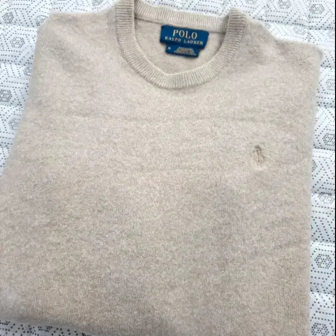 [BUNJANG] Polo Ralph Lauren Beige Knit Sweater / 폴로 랄프로렌 베이지 니트 ~55반