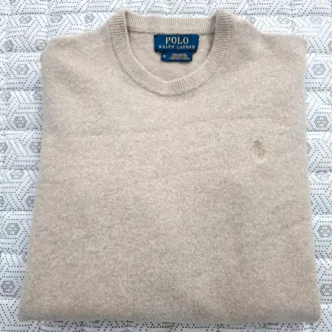 [BUNJANG] Polo Ralph Lauren Beige Knit Sweater / 폴로 랄프로렌 베이지 니트 ~55반