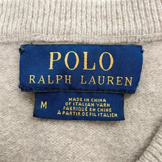 [BUNJANG] Polo Ralph Lauren Beige Knit Sweater / 폴로 랄프로렌 베이지 니트 ~55반
