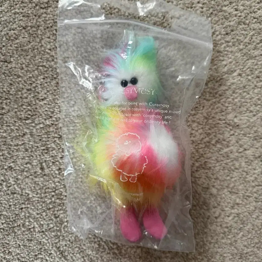 [BUNJANG] Kozymoji Ugly Bird Rainbow Keyring / 코지모지 어글리버드 키링 레인보우