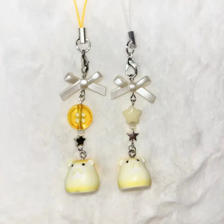 [BUNJANG] Kim Hamzzi Golden Hamster Bead Keychain / 골든 햄스터 비즈 키링 김햄찌