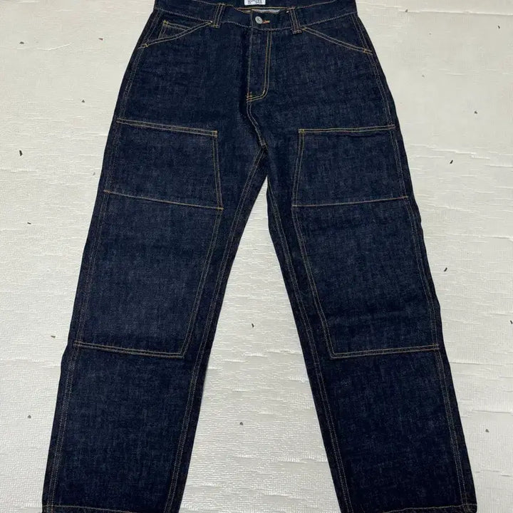 [BUNJANG] Denim Indigo Master Wide Fit Double Knee Denim Pants / [M] 데님인디고마스터 와이드핏 더블니 데님 B831YK