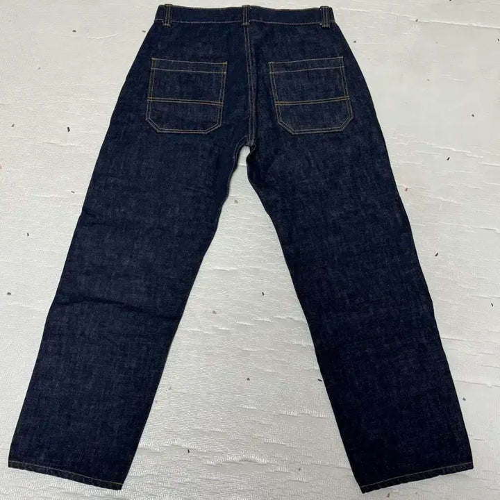 [BUNJANG] Denim Indigo Master Wide Fit Double Knee Denim Pants / [M] 데님인디고마스터 와이드핏 더블니 데님 B831YK