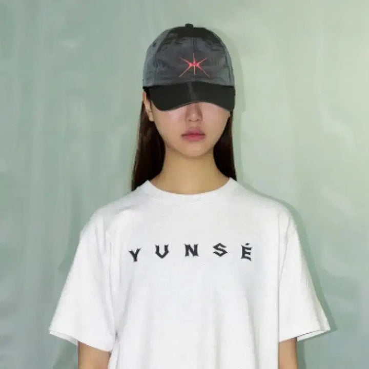 [BUNJANG] YUNSE Nylon Baseball Cap - Grey Pink / 윤세 YUNSE 나일론 볼캡 그레이 핑크