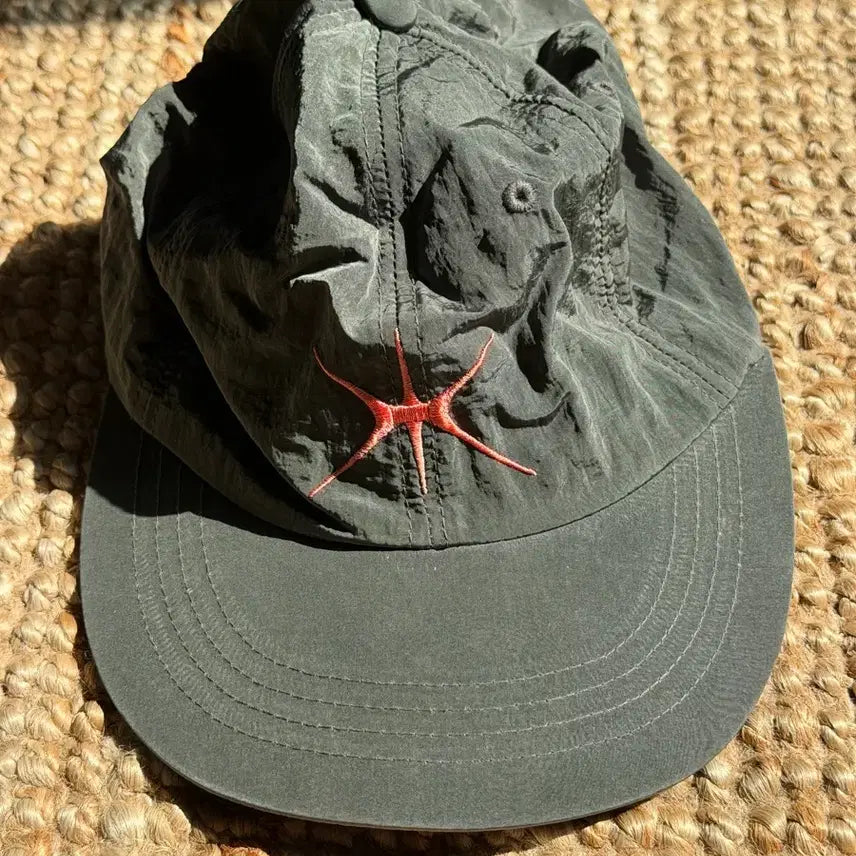 [BUNJANG] YUNSE Nylon Baseball Cap - Grey Pink / 윤세 YUNSE 나일론 볼캡 그레이 핑크