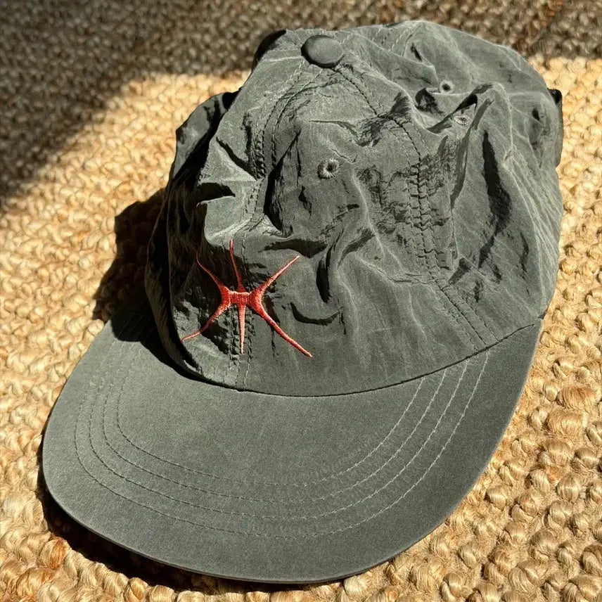 [BUNJANG] YUNSE Nylon Baseball Cap - Grey Pink / 윤세 YUNSE 나일론 볼캡 그레이 핑크