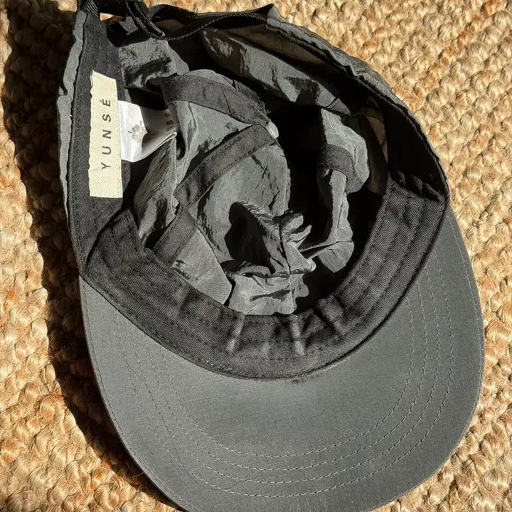 [BUNJANG] YUNSE Nylon Baseball Cap - Grey Pink / 윤세 YUNSE 나일론 볼캡 그레이 핑크
