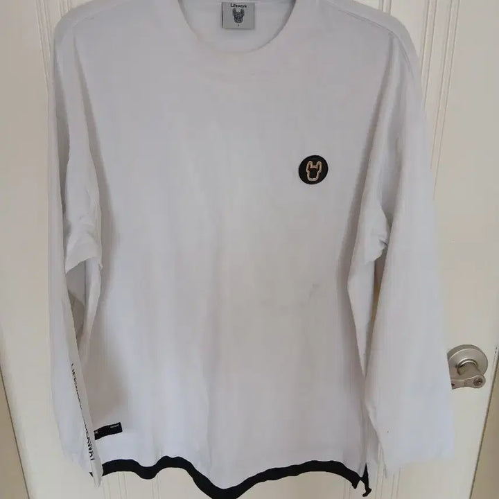 [BUNJANG] LifeWork White Long Sleeve T-Shirt Size 105 / LifeWork 라이프워크 흰색 긴팔티 105