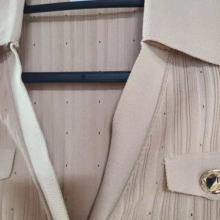 [BUNJANG] Sandro Beige Knit Cardigan / 산드로 베이지 니트 가디건