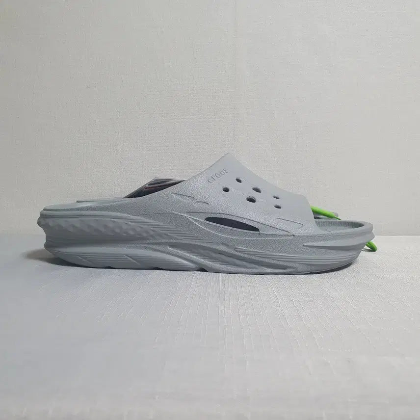 [BUNJANG] Crocs Off Grid Slide Light Grey Sandals / 크록스 오프 그리드 슬라이드 라이트그레이 250mm 새상품