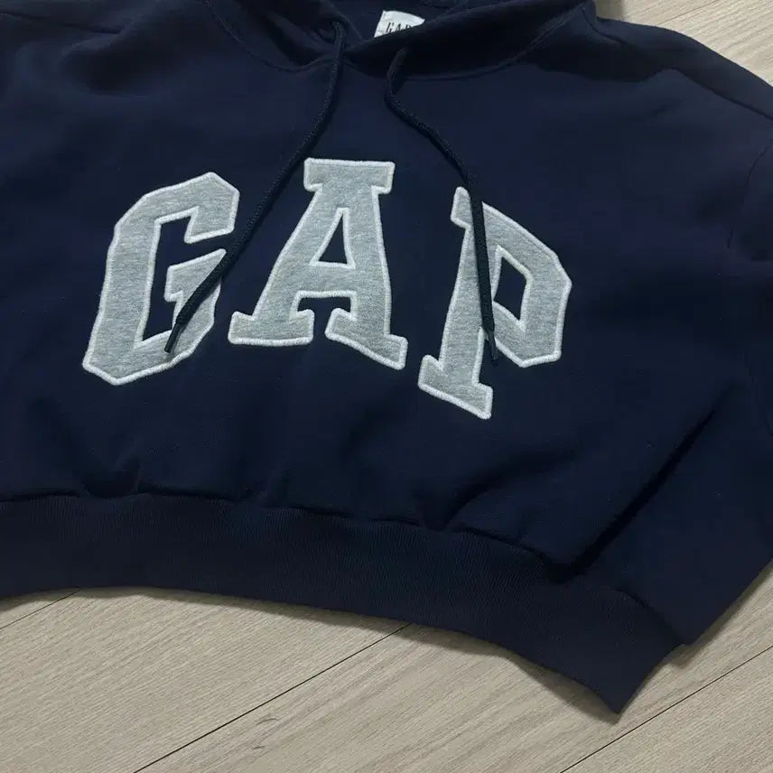[BUNJANG] GAP Vintage Cropped Hoodie Navy / 재미삼아 빈티지 GAP 크롭 후드티 네이비
