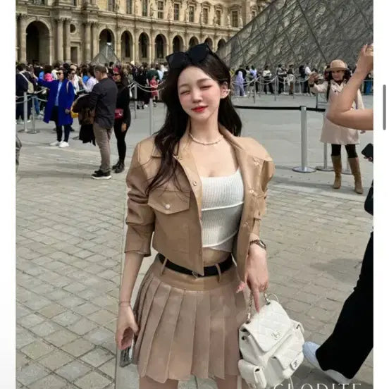 [BUNJANG] Clodite Two-Piece Set Skirt Jacket / 클로디테 투피스 셋업 스커트 자켓