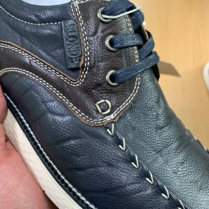 [BUNJANG] Blonde Leather Sneakers 250mm / (새것)블론드 고급 천연가죽 스니커즈 신발 250mm