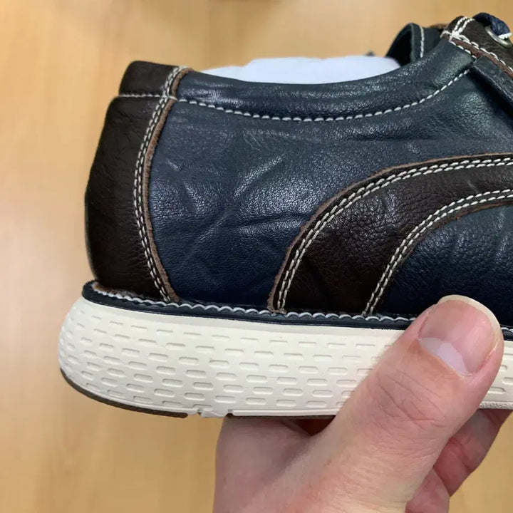 [BUNJANG] Blonde Leather Sneakers 250mm / (새것)블론드 고급 천연가죽 스니커즈 신발 250mm