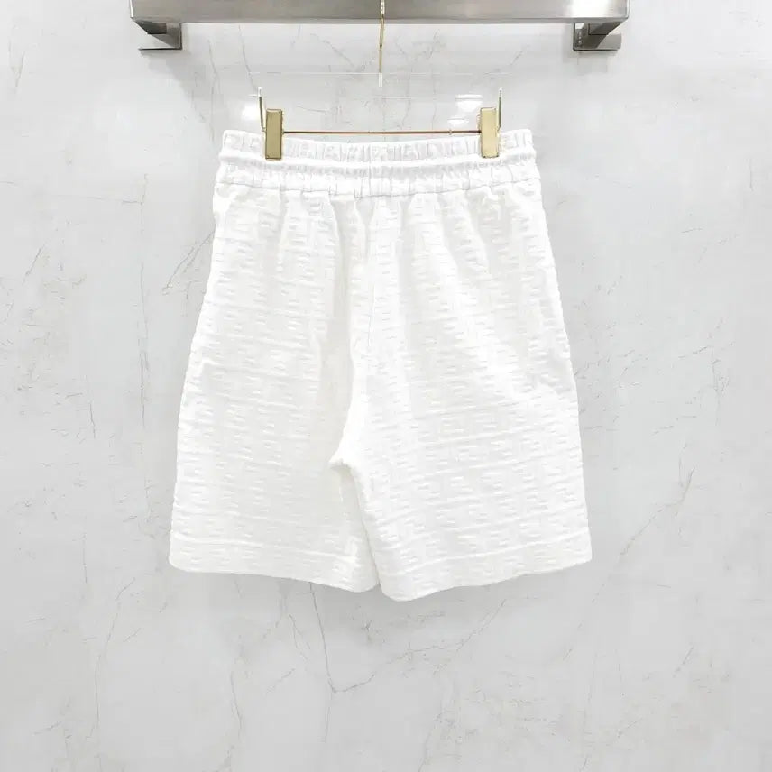 [BUNJANG] Fendi FF White Shorts FAB912 / M / 펜디 FF 화이트 반바지 쇼츠 FAB912
