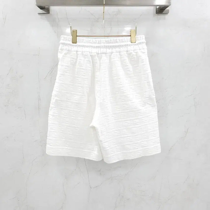 [BUNJANG] Fendi FF White Shorts FAB912 / M / 펜디 FF 화이트 반바지 쇼츠 FAB912