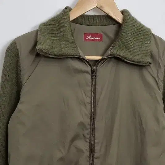 [BUNJANG] AVIREX Hybrid Blouson Jacket MA-1 Style Knit / AVIREX 아비렉스 하이브리드 블루종 자켓 / MA-1 스타일 니트