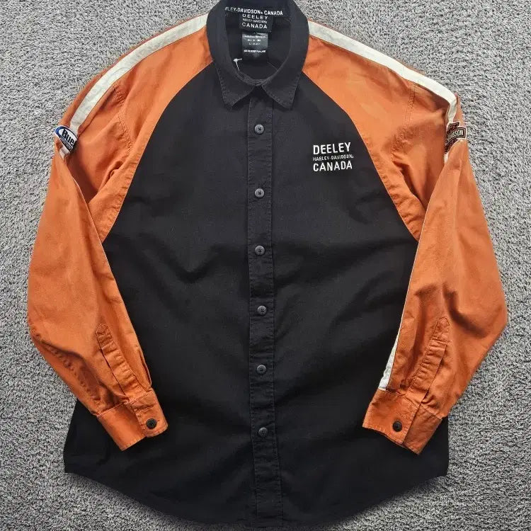 [BUNJANG] Harley-Davidson Dilly Canada Biker Shirt / 할리데이비슨 딜리 캐나다 바이커 셔츠 ( L추정 ) / 11464
